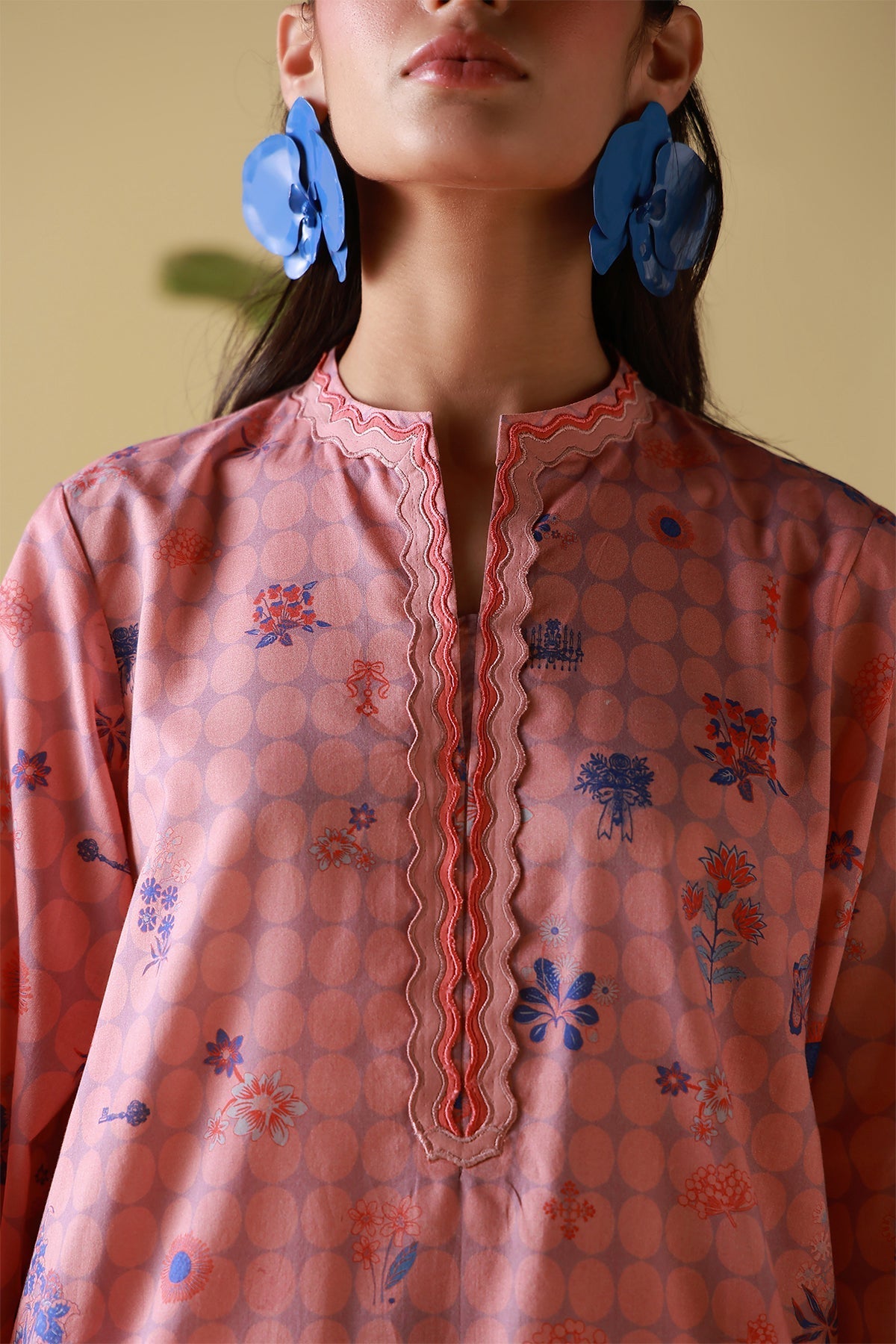 Sahar | Mirha Casual Pret | Blush Cobalt-3