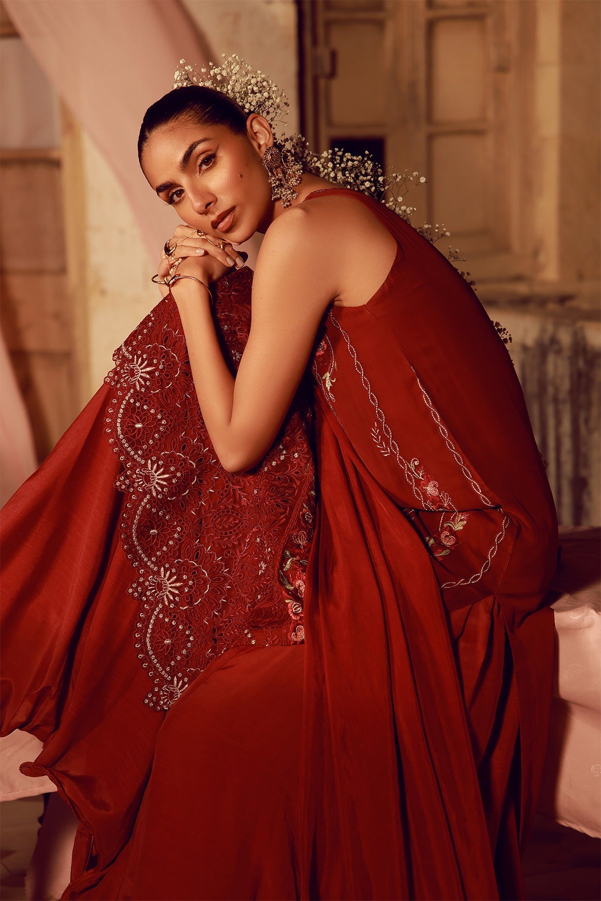 Sahar | Festive Edit 26 | Crimson Carnival, image 6