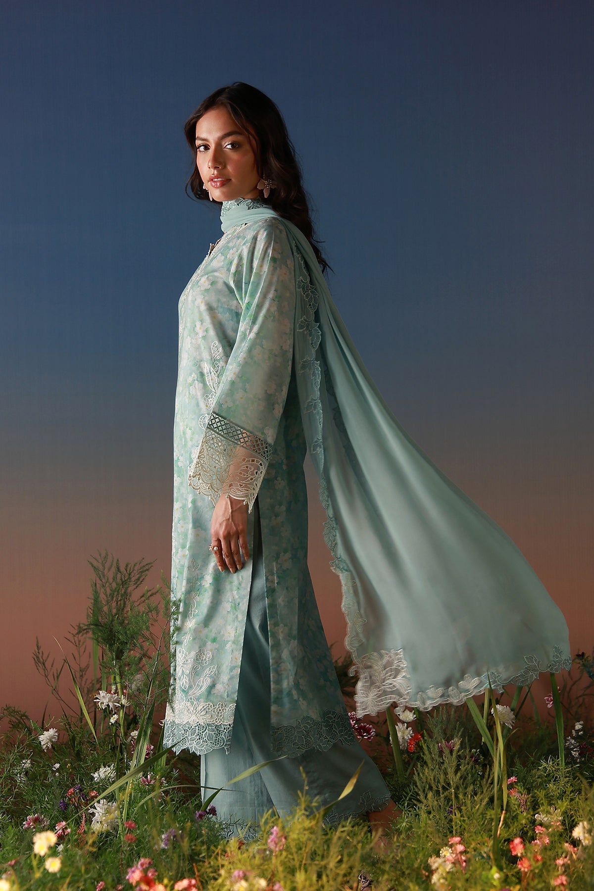 Sahar | Mirha Casual Pret | Pale Azure-5
