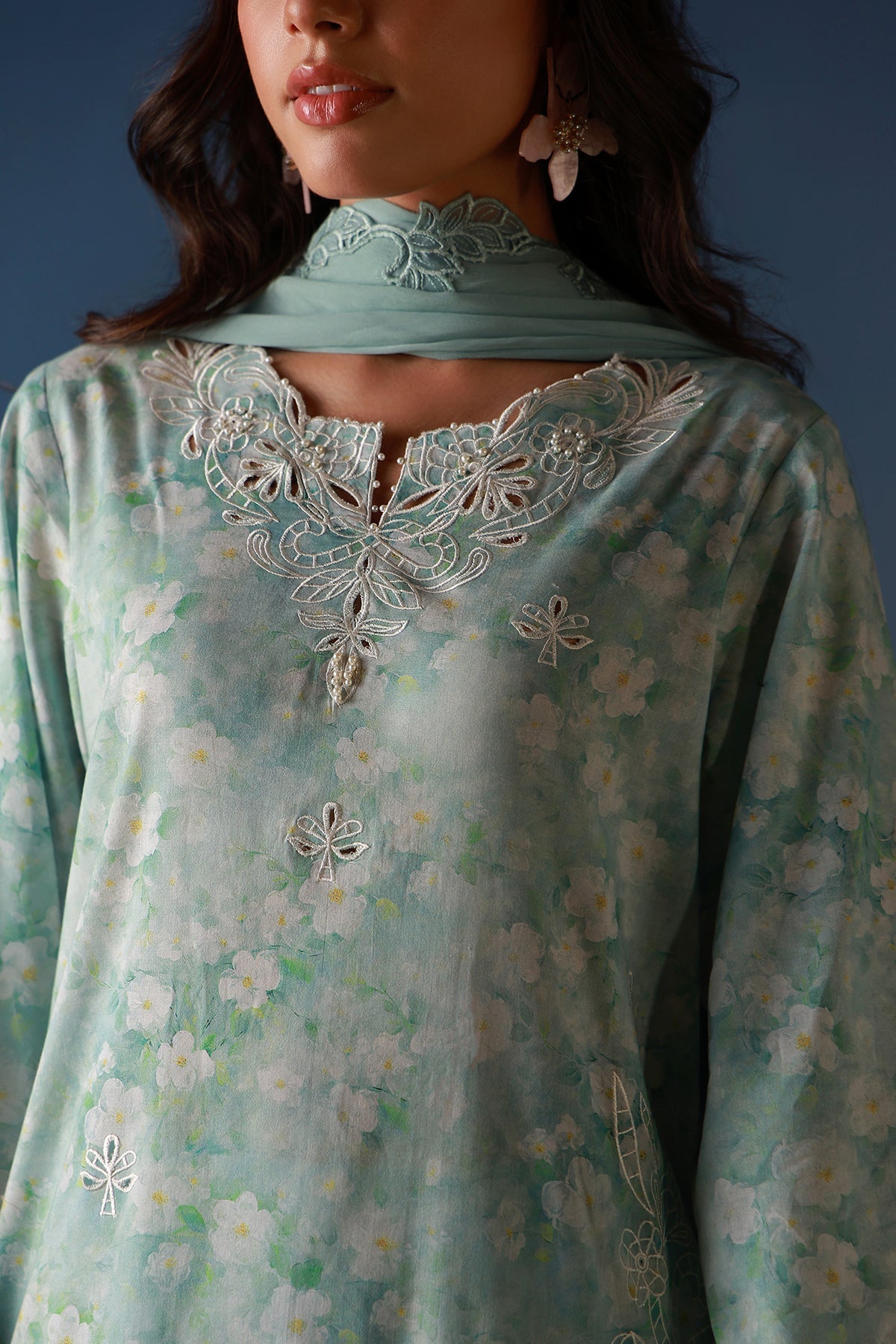 Sahar | Mirha Casual Pret | Pale Azure-3
