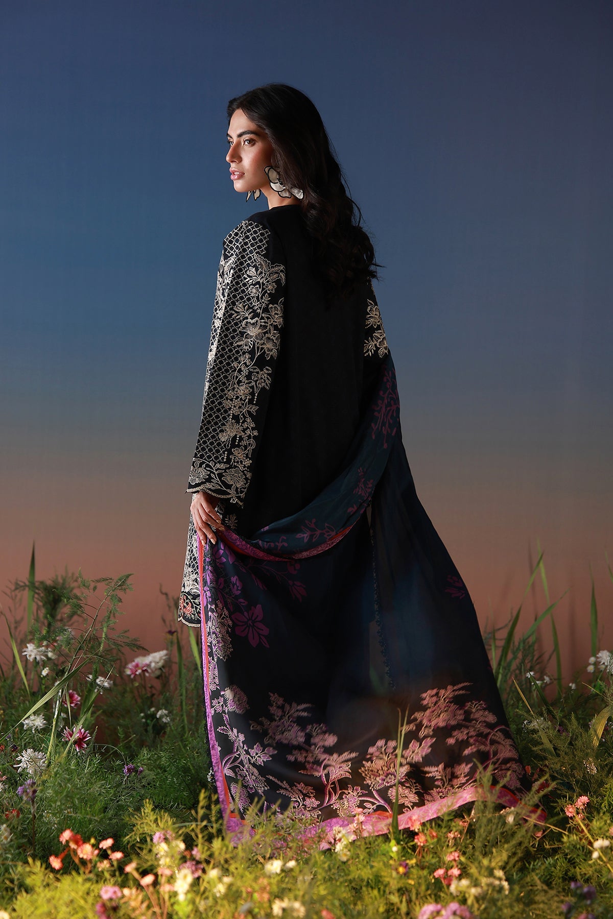 Sahar | Mirha Casual Pret | Noir Écru, image 2