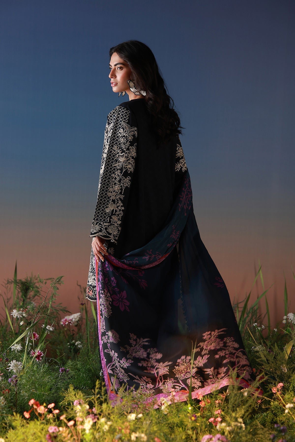 Sahar | Mirha Casual Pret | Noir Écru-2