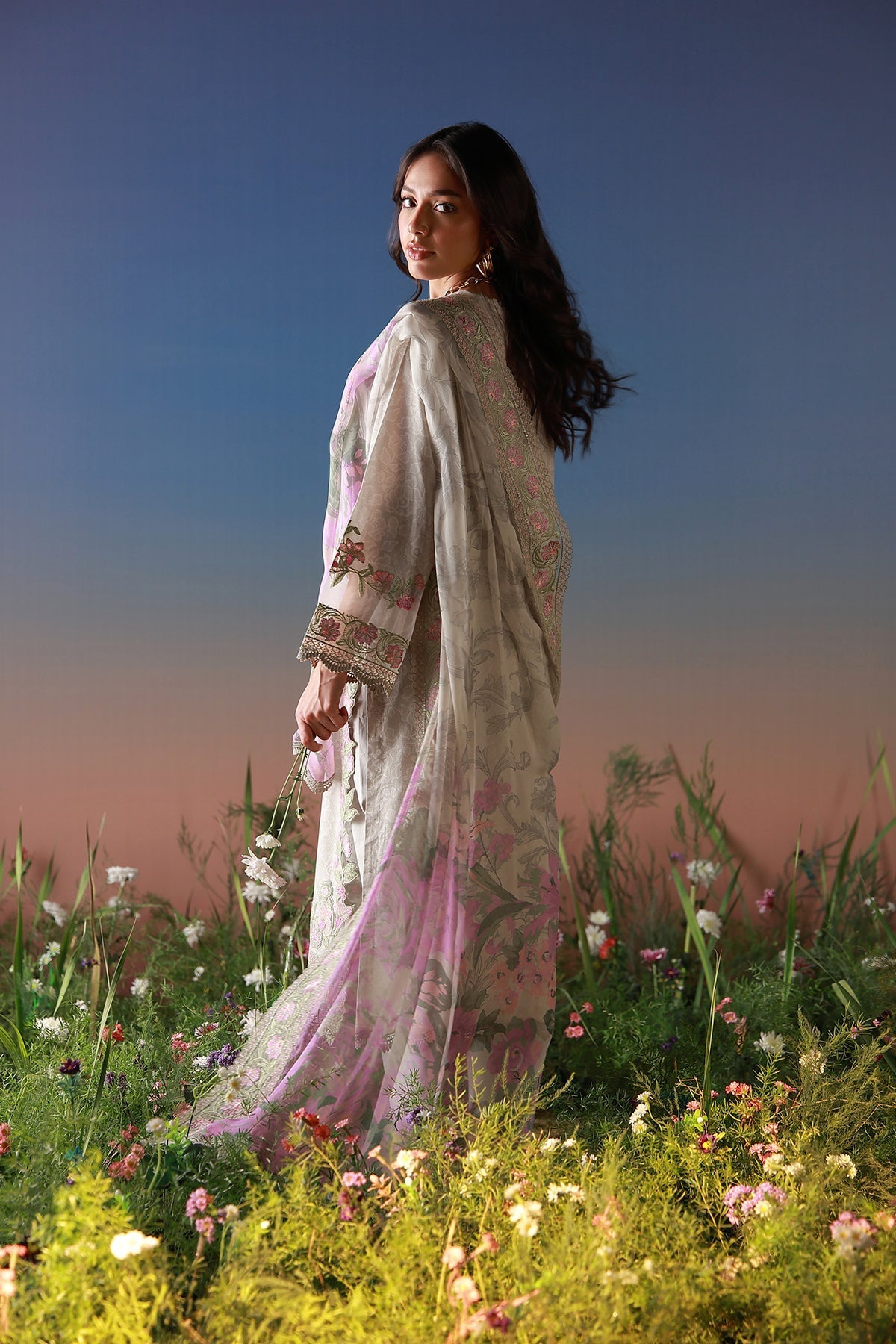 Sahar | Mirha Casual Pret | Ivory Petaline-2