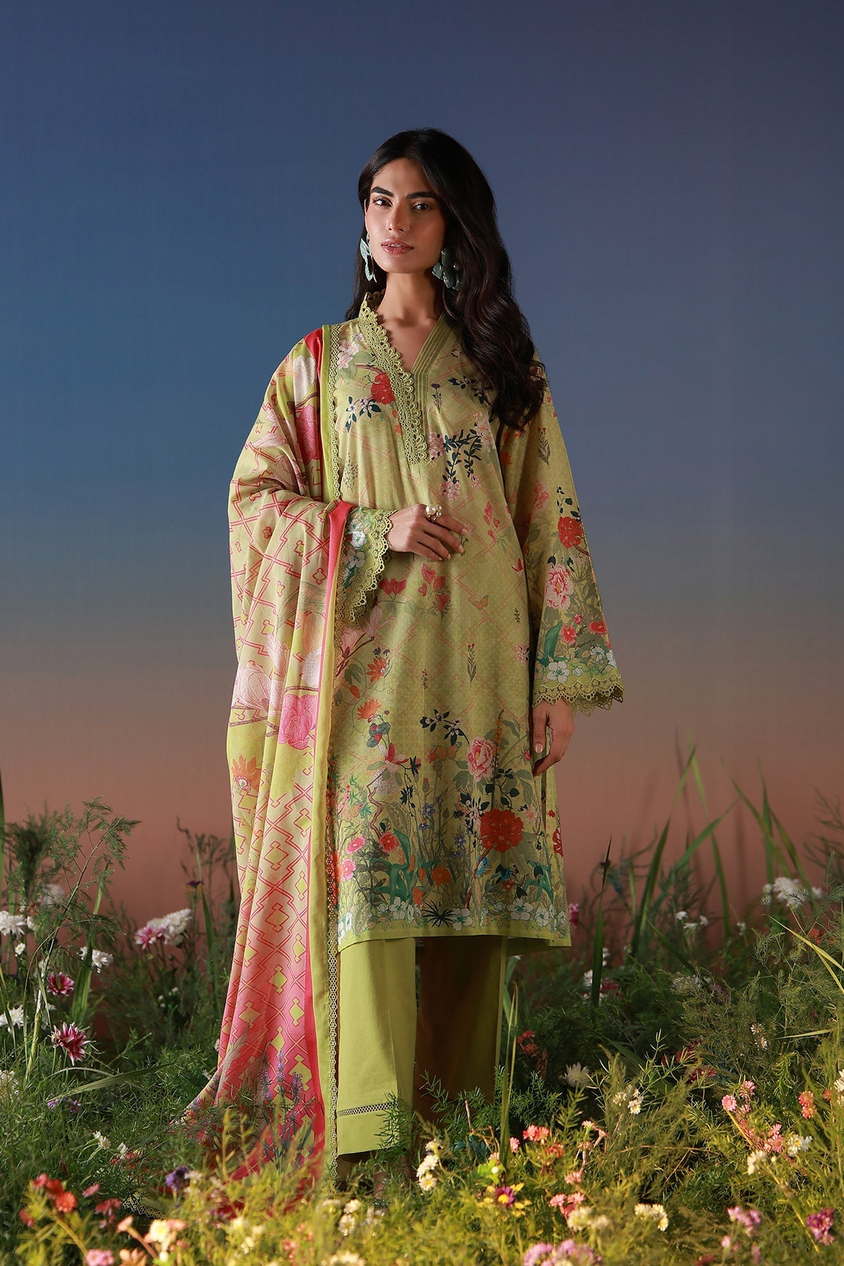 Sahar | Mirha Casual Pret | Olive Petal-5