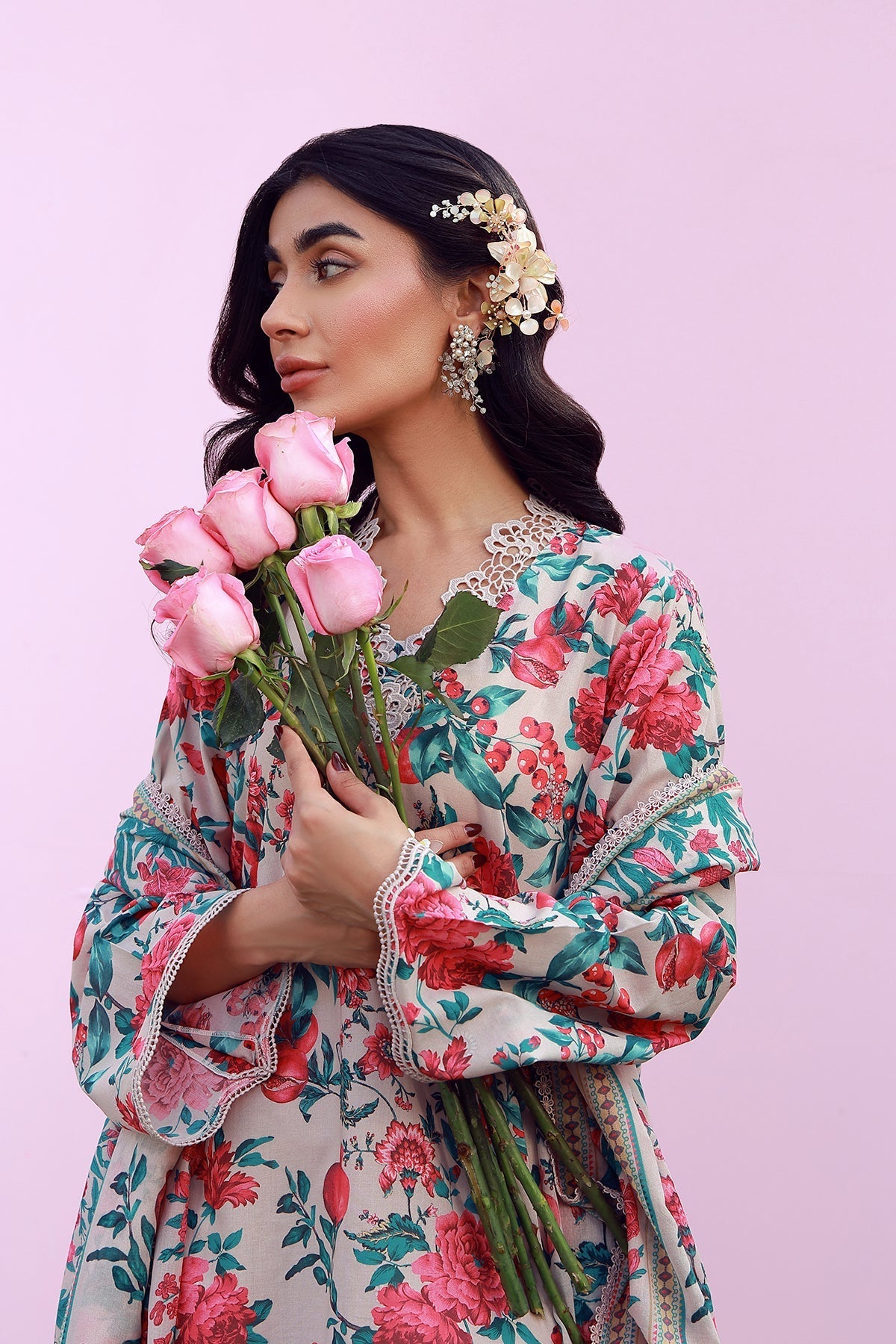 Sahar | Mirha Casual Pret | Ivory Bloom-3