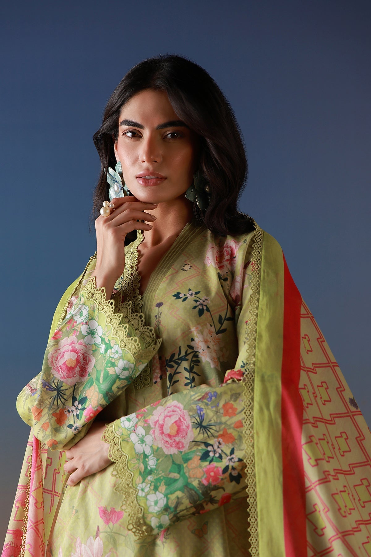 Sahar | Mirha Casual Pret | Olive Petal-3