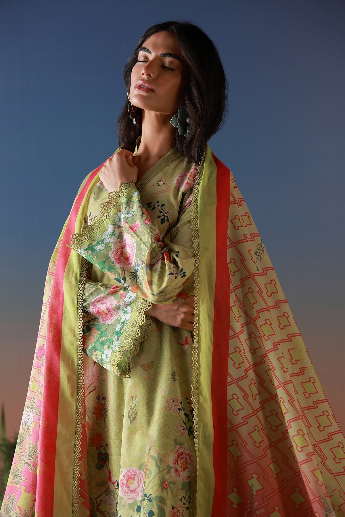 Sahar | Mirha Casual Pret | Olive Petal-4
