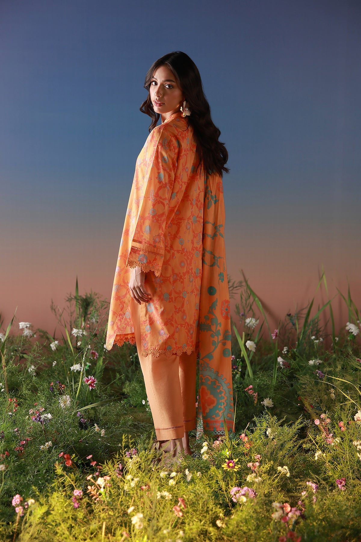 Sahar | Mirha Casual Pret | Amber Petals-2