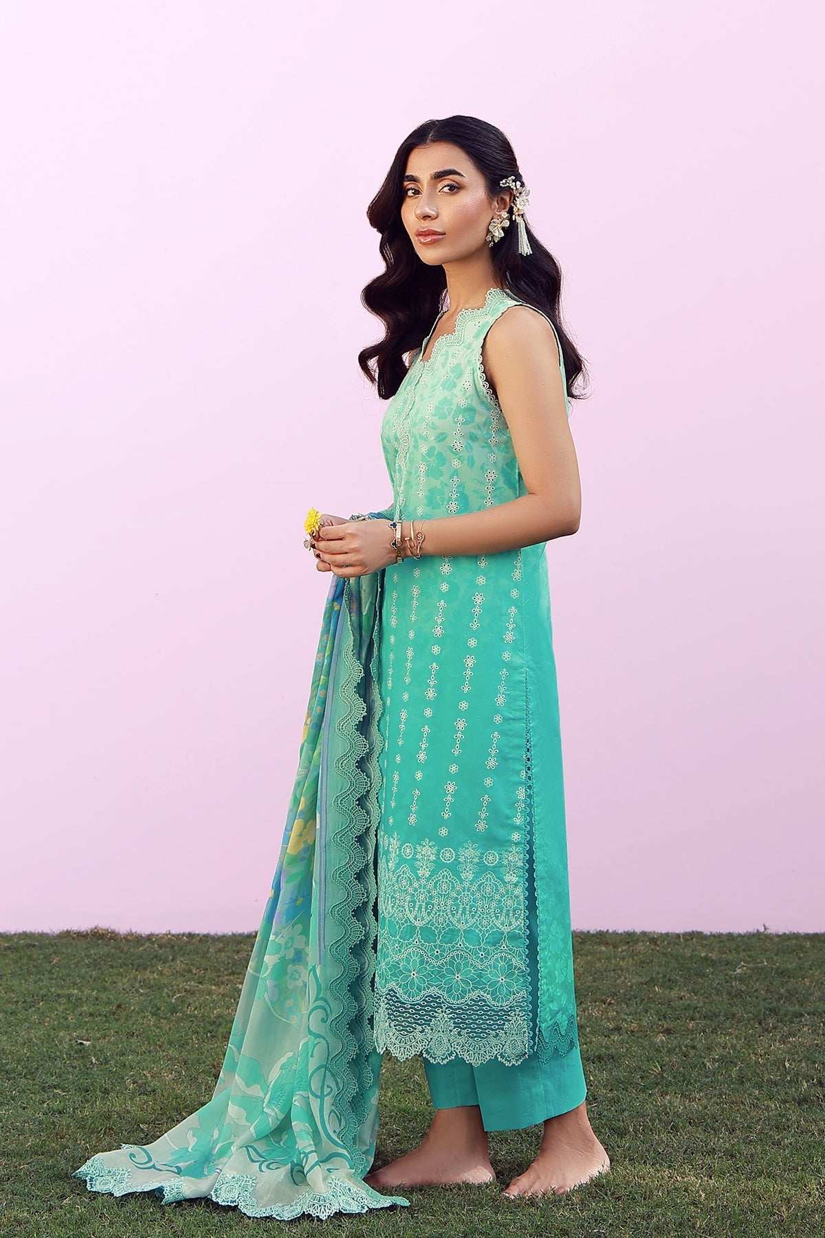 Sahar | Mirha Casual Pret | Turquoise Drift-5