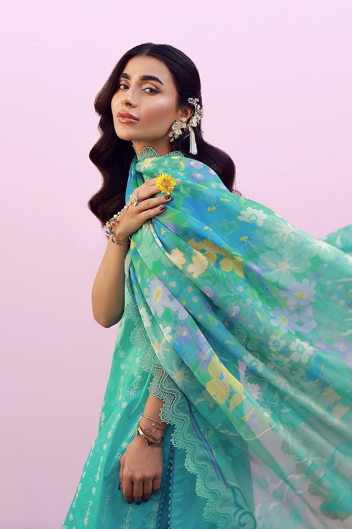 Sahar | Mirha Casual Pret | Turquoise Drift-3