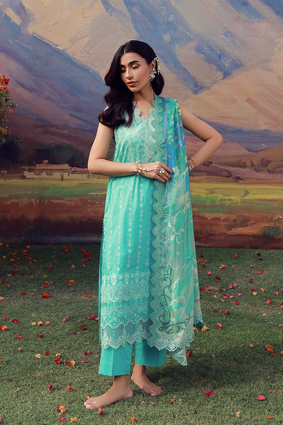 Sahar | Mirha Casual Pret | Turquoise Drift-4
