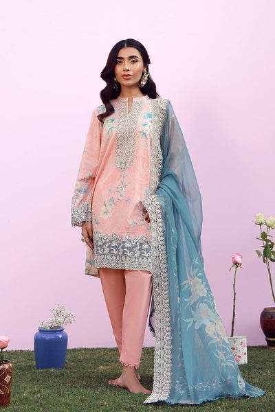 Sahar | Mirha Casual Pret | Blush Azure
