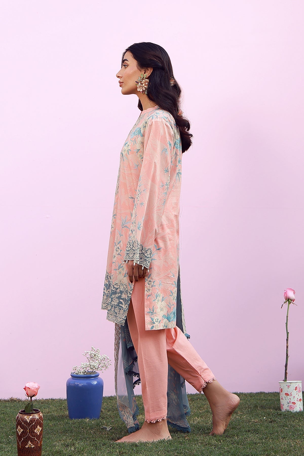 Sahar | Mirha Casual Pret | Blush Azure-4