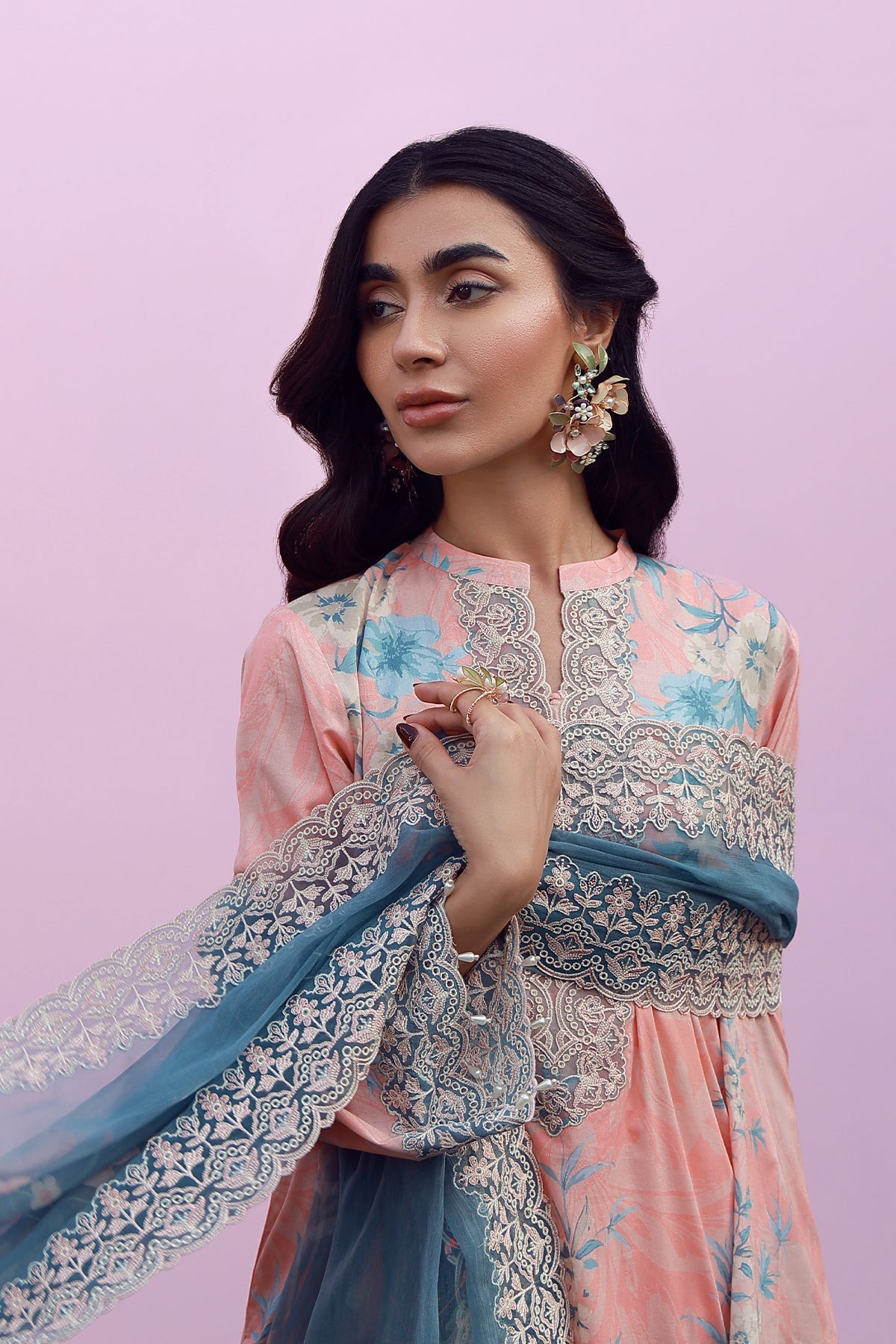 Sahar | Mirha Casual Pret | Blush Azure, image 3