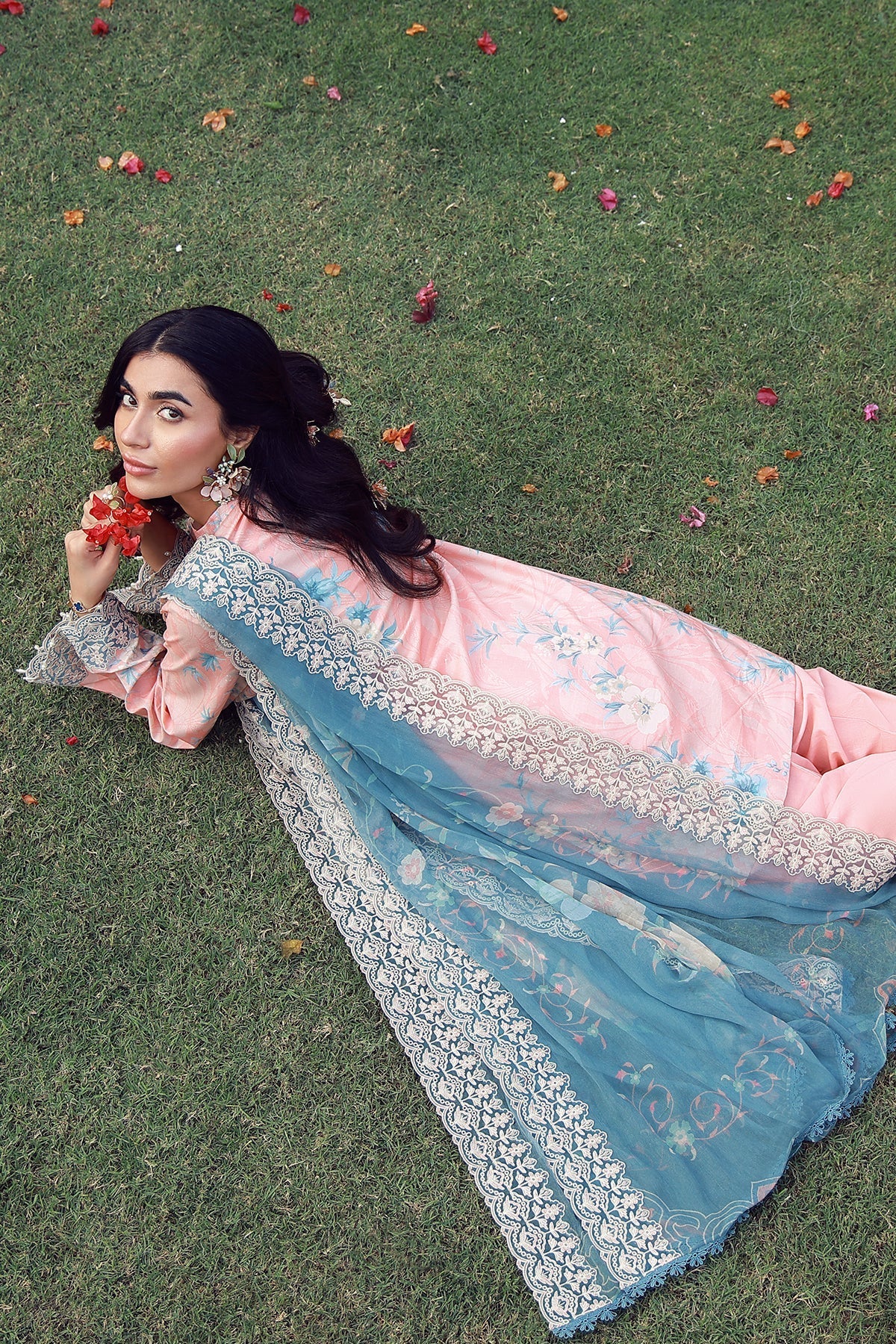 Sahar | Mirha Casual Pret | Blush Azure-5
