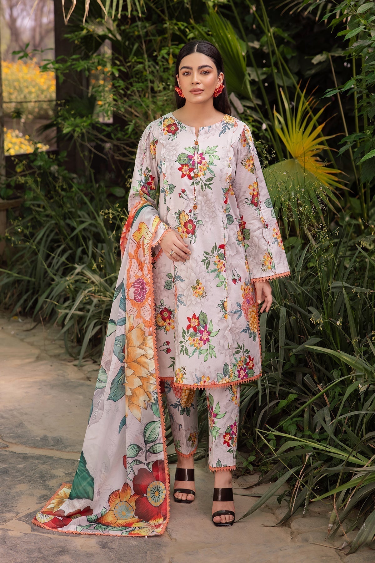 Alizeh | Sheen Lawn Prints 24 | ORCHID -  Alizeh Casuals - Original Designer Dress - House of Maryam