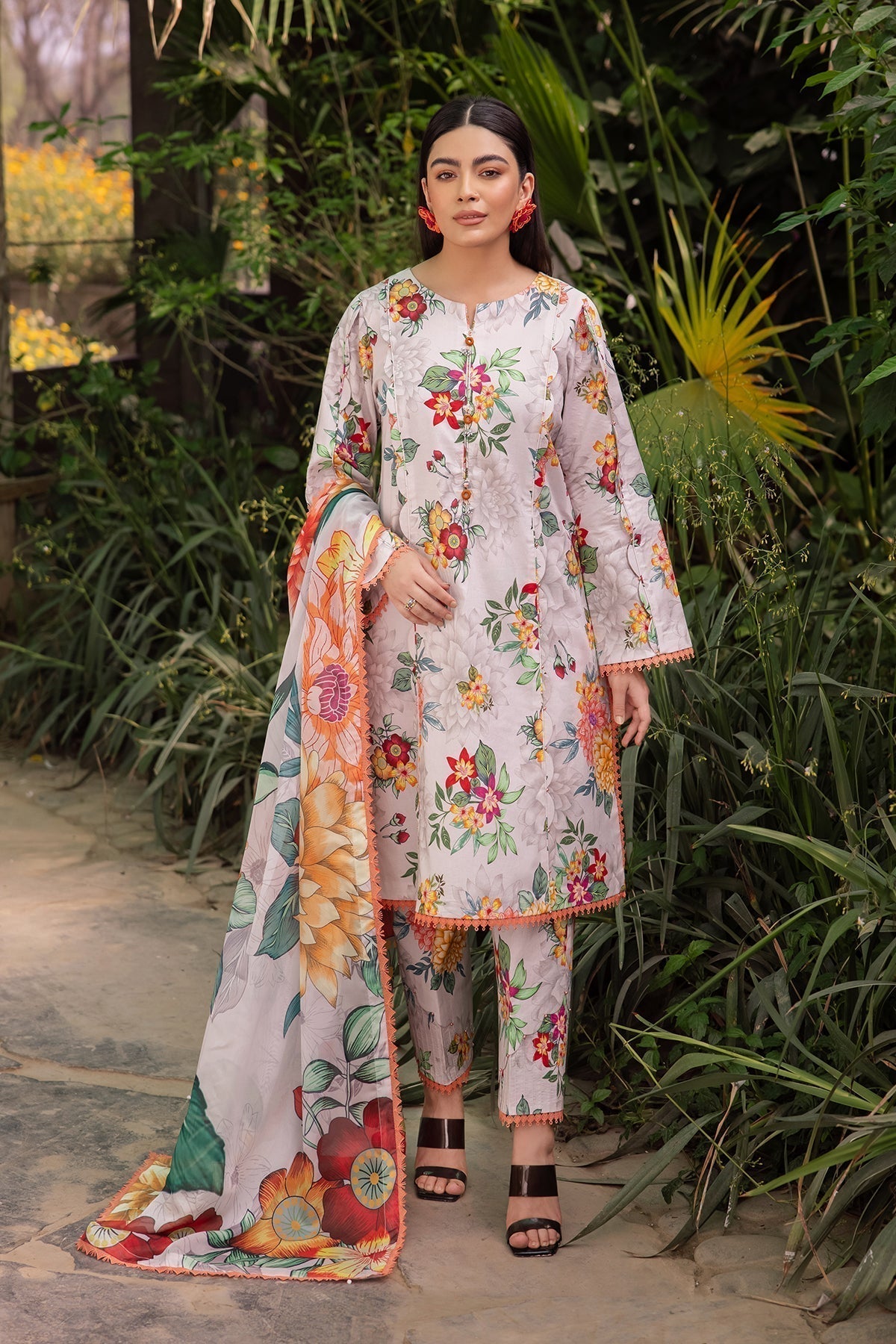 Alizeh | Sheen Lawn Prints 24 | ORCHID