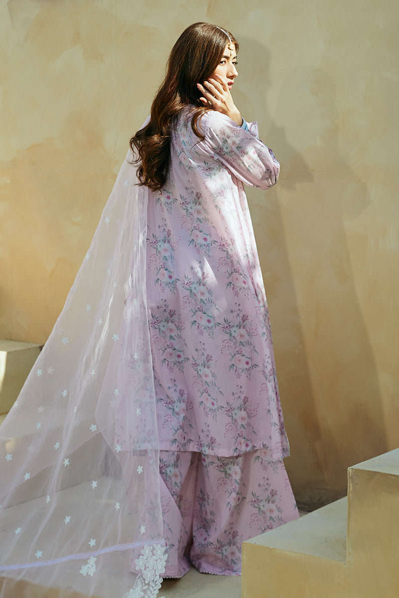 Cross Stitch | Premium Lawn 24 | SHADOW BERRY -  Cross Stitch Formal -  House of Maryam