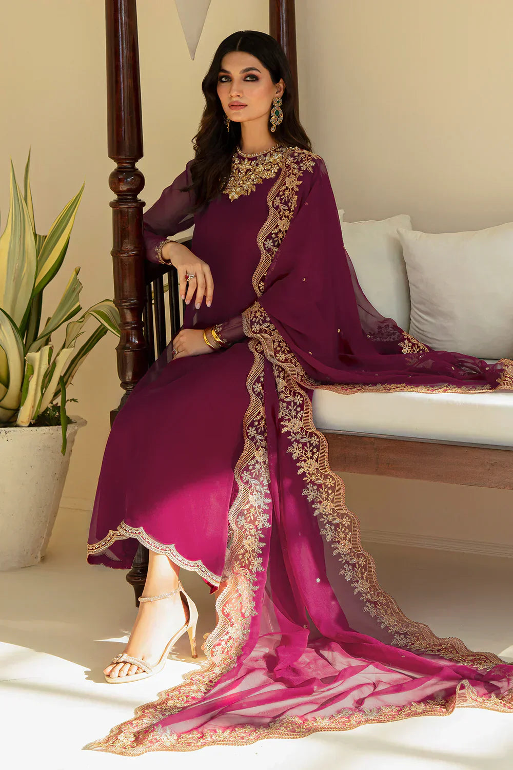 Baroque | Formals Collection | PR-829 -  Baroque Formal - Original Designer Dress - House of Maryam
