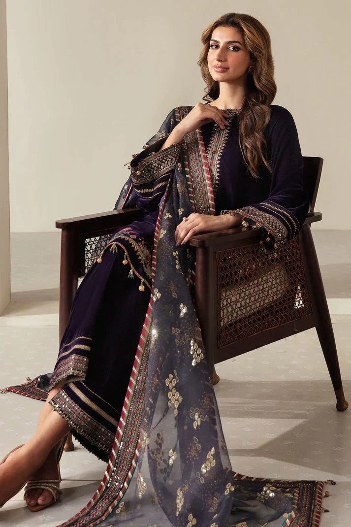 Jazmin | Velvet 23 | VF-2011 by Designer Jazmin - House of Maryam - Pakistani Designer Ethnic Wear in {{ shop.shopifyCountryName }}