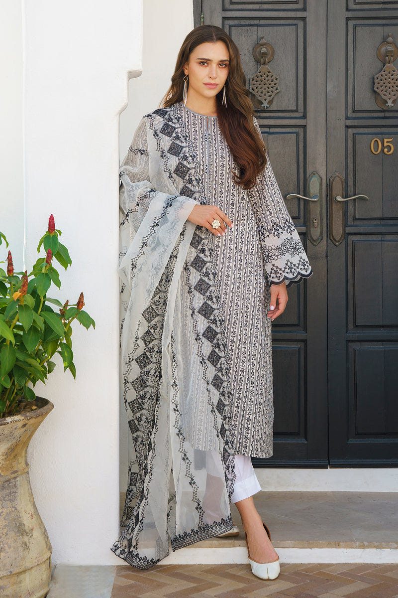Baroque | Luxury Pret 24 | LAWN UF-574 -  Baroque Luxury - Original Designer Dress - House of Maryam