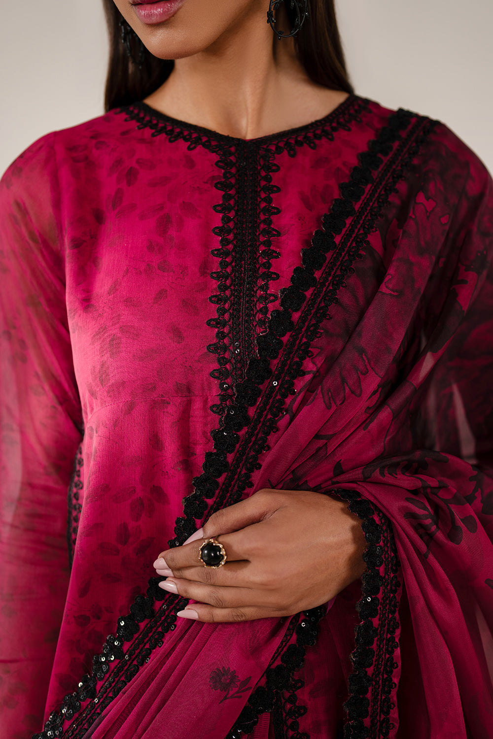 Baroque | Formals Collection | EMBROIDERED CHIFFON UF-4138, image 3