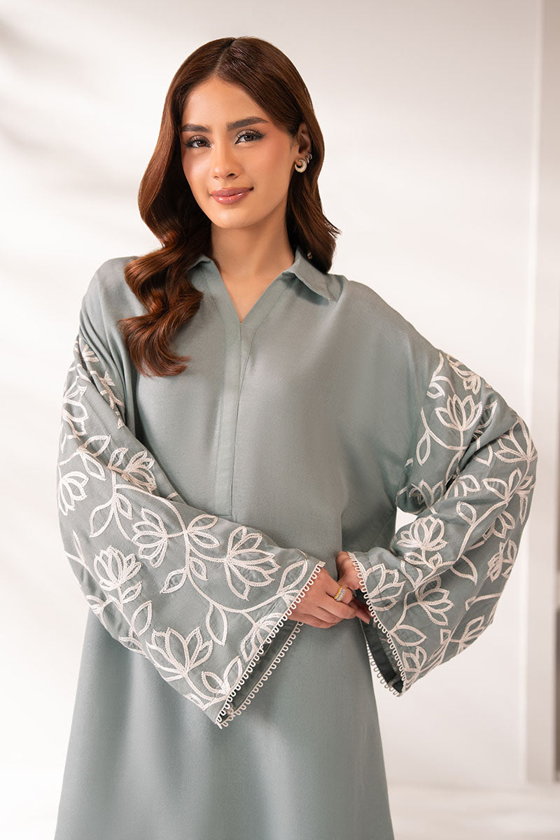Cross Stitch | Exclusive Pret | Wave Whisper-2PC (Shirt & Trouser), image 2