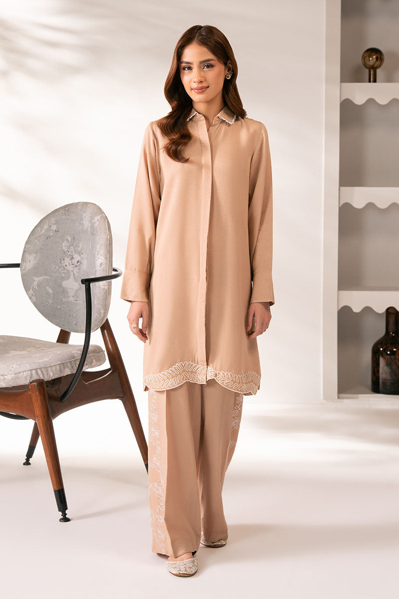 Cross Stitch | Exclusive Pret | Dusty Dune-2PC (Shirt & Trouser), image 2