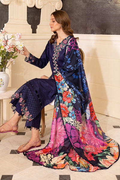 Farasha | Seraya Lawn 24 | INDIGO -  Farasha Luxury - Original Designer Dress - House of Maryam