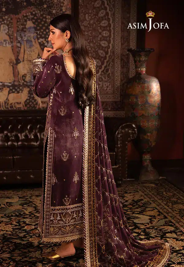 Asim Jofa | Makhmal Wedding Velvet 23 | AJMM-06 by Designer Asim Jofa - House of Maryam - Pakistani Designer Ethnic Wear in {{ shop.shopifyCountryName }}