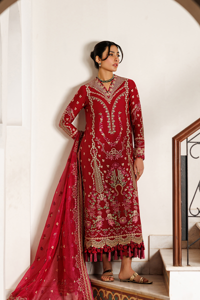 Emaan Adeel | Mirabelle Festive Luxury Lawn | GARDENIA GLOW