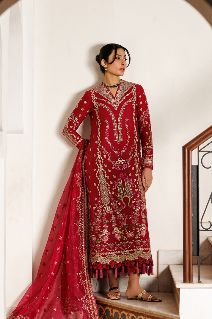 Emaan Adeel | Mirabelle Festive Luxury Lawn | GARDENIA GLOW-6