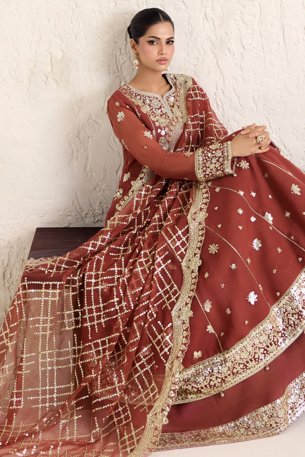 Faiza Saqlain | Reina Formals | Flame Luxe-4