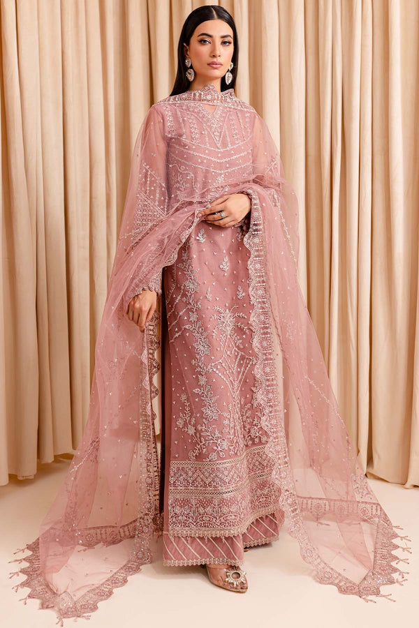 Farasha | Lumiere Formals | PASTEL PEACH by Designer Farasha - House of Maryam - Pakistani Designer Ethnic Wear in {{ shop.shopifyCountryName }}