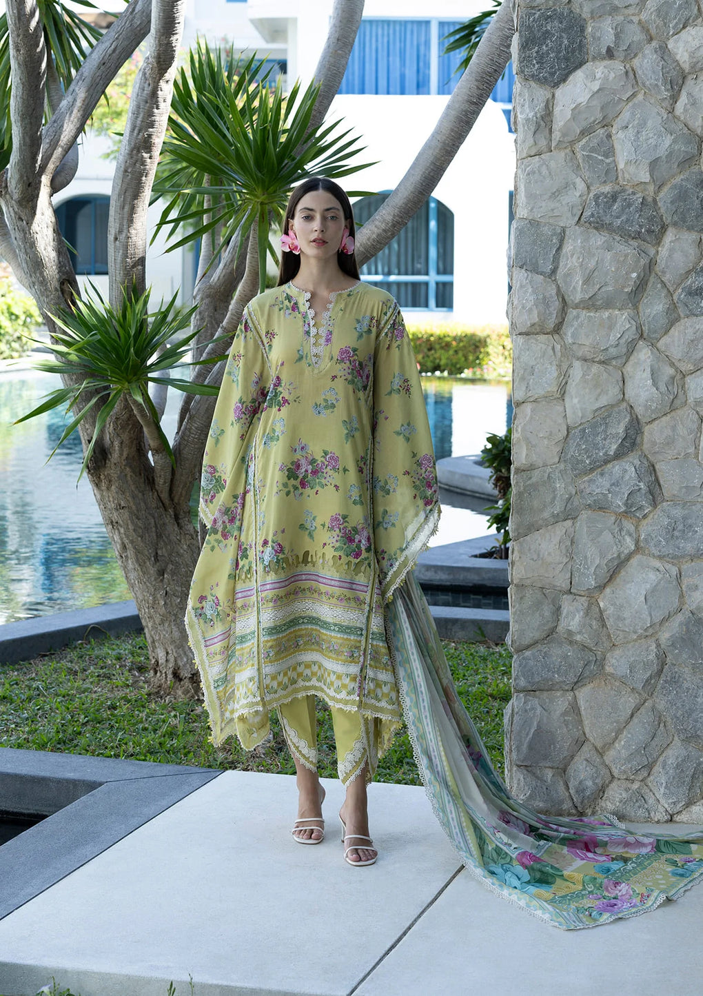 Elaf Premium | Prints Collection 26 | EPN-4A AVOCADO