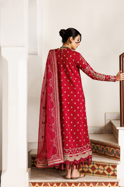 Emaan Adeel | Mirabelle Festive Luxury Lawn | GARDENIA GLOW