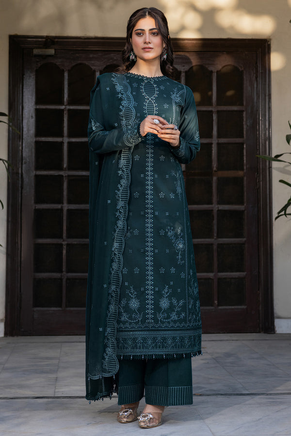 Farasha | Summer Weaves Embroidered Lawn | Teal Serenity -  Farasha Ladies Clothes - Original Designer Dress - House of Maryam