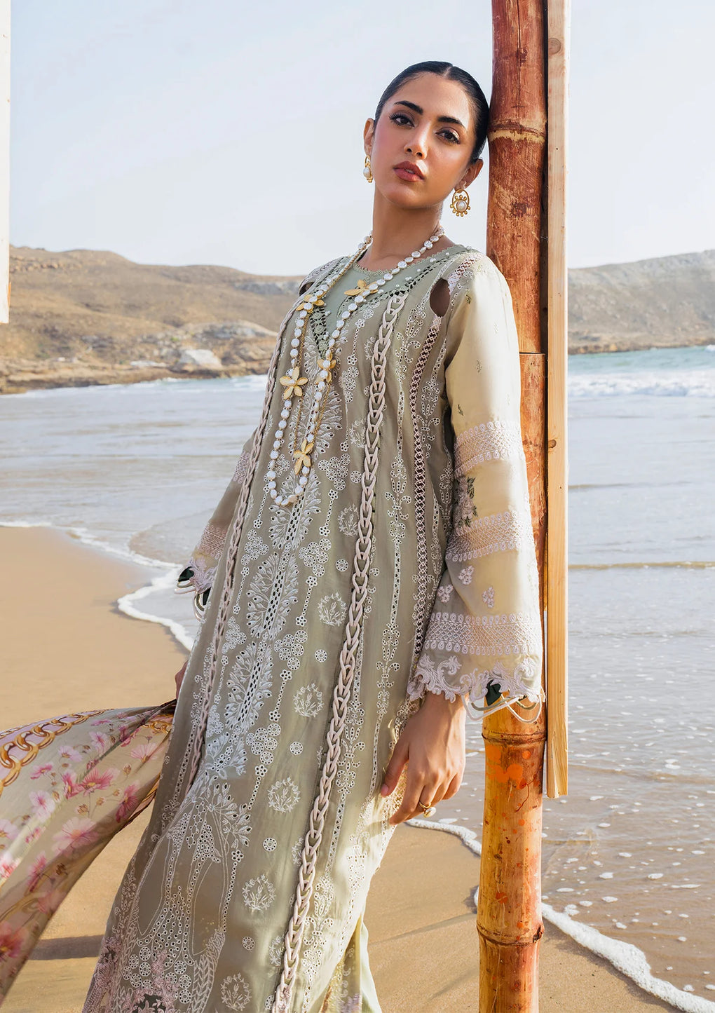 Elaf Premium | Hai Kuch Festive Lawn 24 | EHK-08 Pur Shokh -  Elaf Premium Luxury - Original Designer Dress - House of Maryam