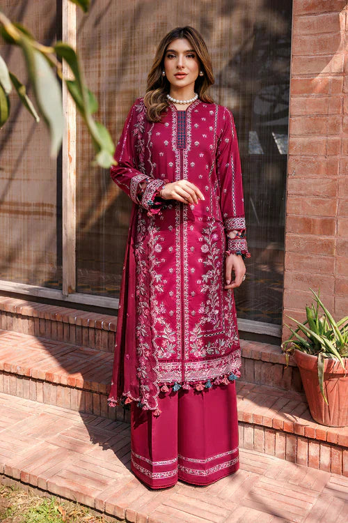 Farasha | Kaavish Lawn 24 | GARNET GLAM by Designer Farasha - House of Maryam - Pakistani Designer Ethnic Wear in {{ shop.shopifyCountryName }}