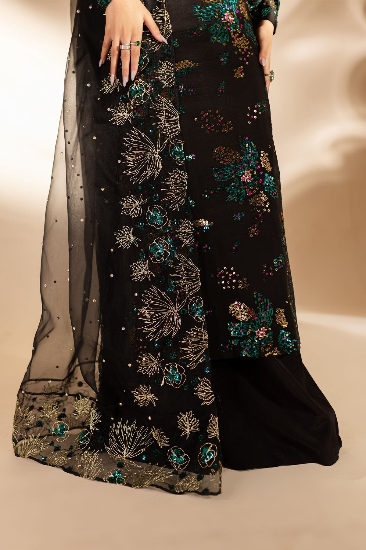 Nureh | Tiny Twinkles | TW-02 GOLDEN STARDUST -  Nureh Luxury - Original Designer Dress - House of Maryam