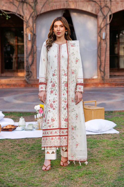 Farasha | Kaavish Lawn 24 | SURREAL WHITE -  Farasha Luxury - Original Designer Dress - House of Maryam