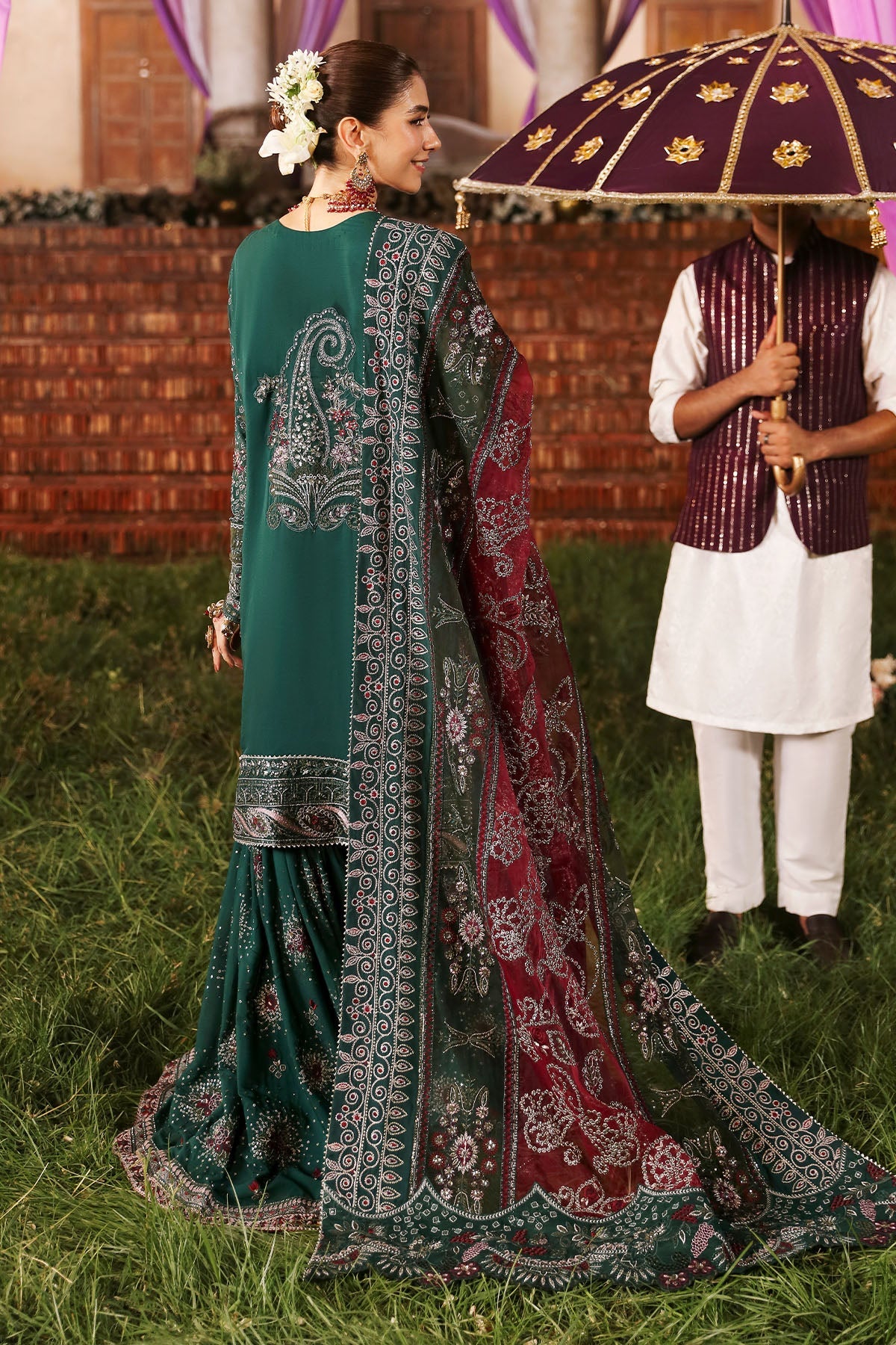 Nureh | Jhoomro 25' | NL-68 SHADMANI -  Nureh jhoomro 25 - Original Designer Dress - House of Maryam