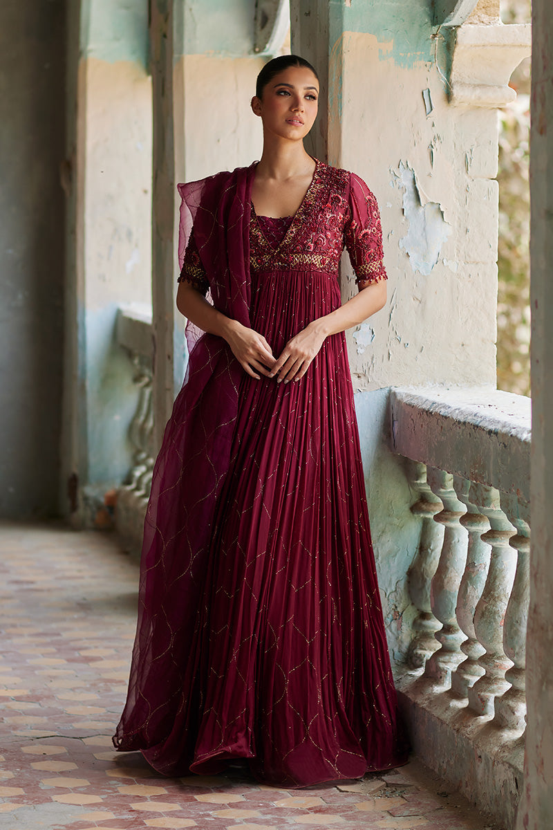 Mina Hassan | Formal Dholki Collection | Arooba -  Mina Hassan Ladies Clothes - Original Designer Dress - House of Maryam