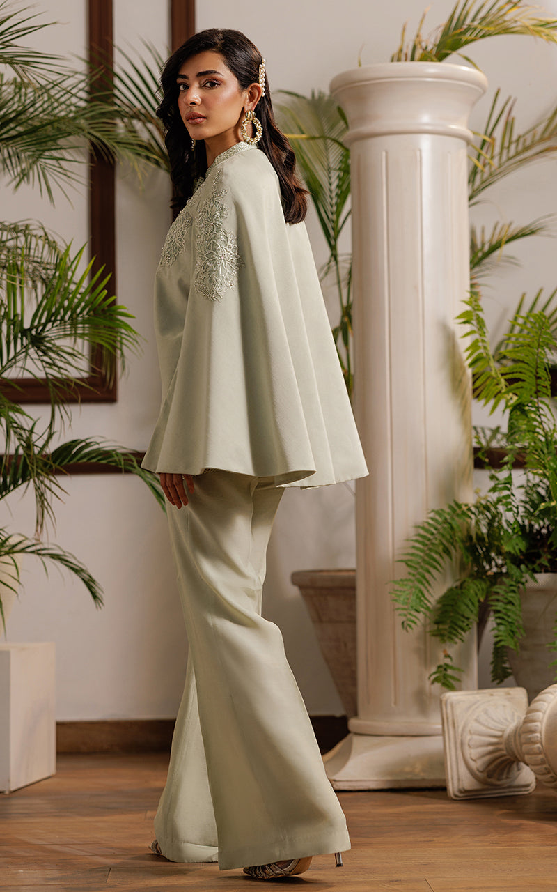 Threads and Motifs | Formal Dresses 25 | Embroidered Cape With Trouser -  Threads and Motifs Ladies Clothes - Original Designer Dress - House of Maryam