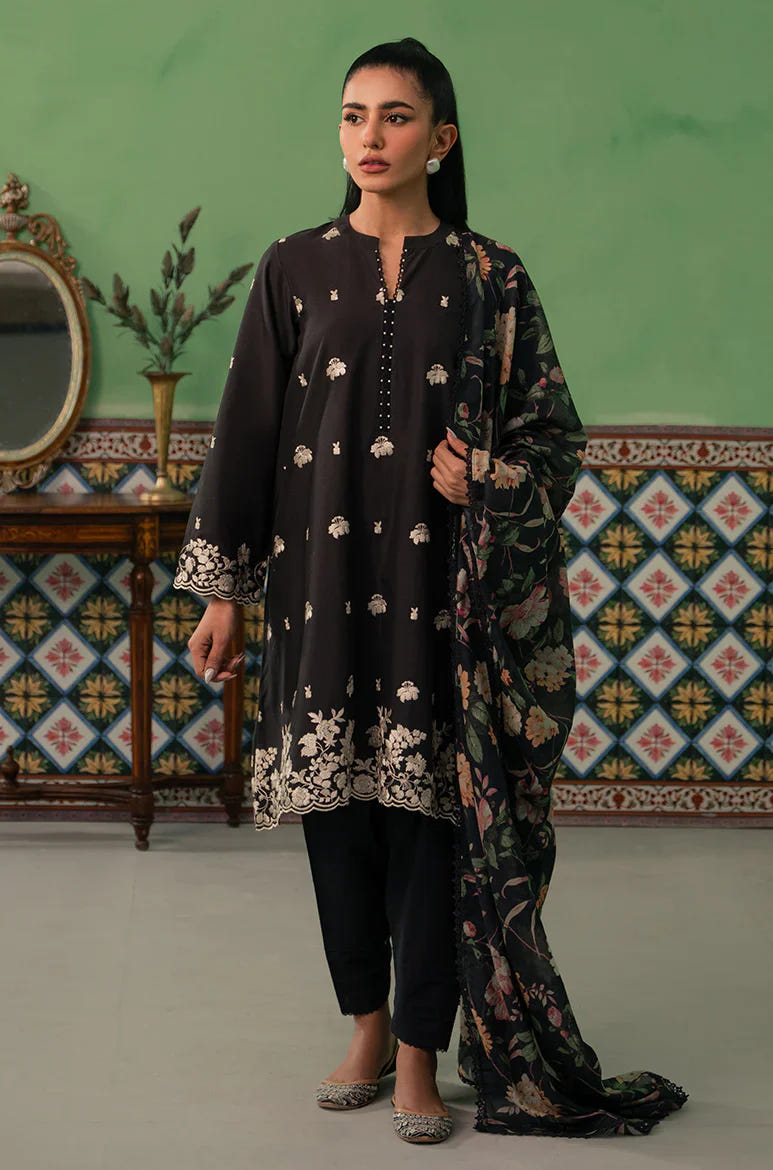 Cross Stitch | Mahiri Embroidered Collection | RAVEN FLORA -  Cross Stitch Luxury - Original Designer Dress - House of Maryam
