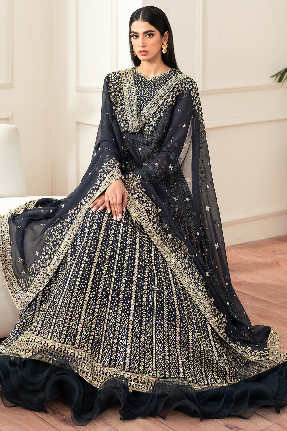 Farasha | Essence Formals 25 | Midnight Navy -  Farasha Ladies Clothes - Original Designer Dress - House of Maryam