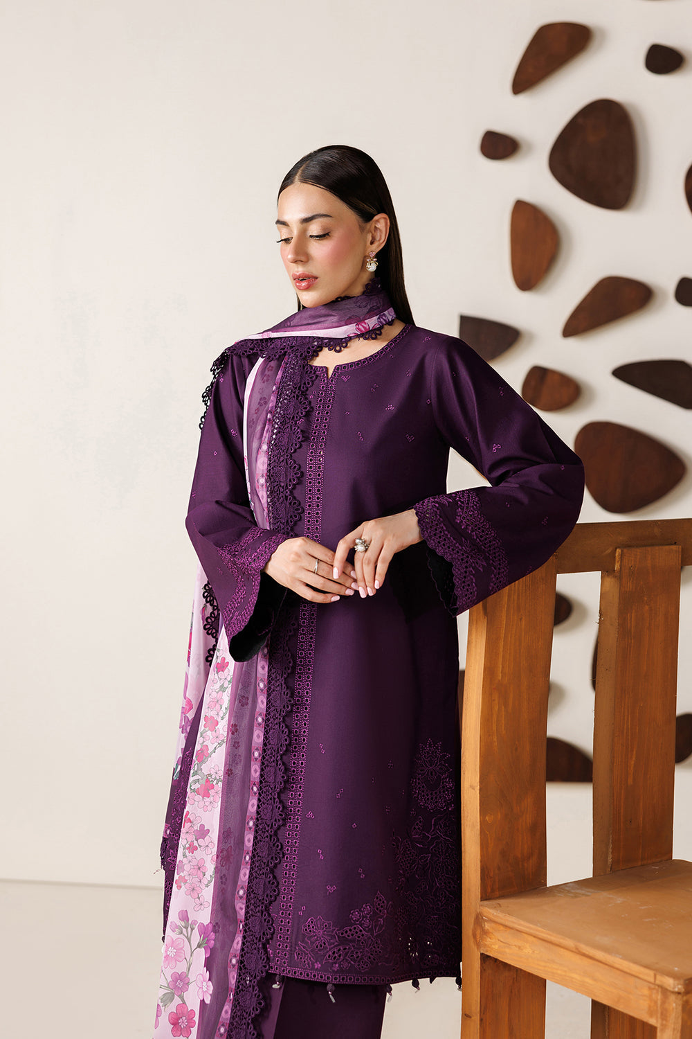 Farasha | Summer Melody 26 | VIOLET PLUM-4