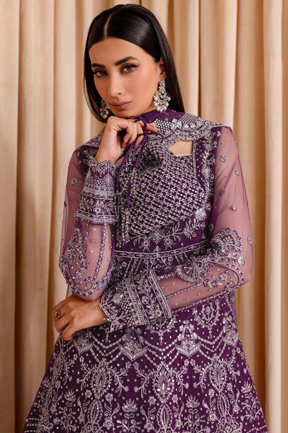 Farasha | Lumiere Formals | Plum Passion -  Farasha Bridal - Original Designer Dress - House of Maryam