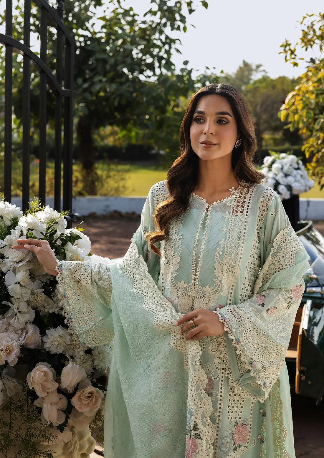 Kahf Premium | Luxury Lawn 25 | KLR-2B Garnet -  Kahf Premium Ladies Clothes - Original Designer Dress - House of Maryam