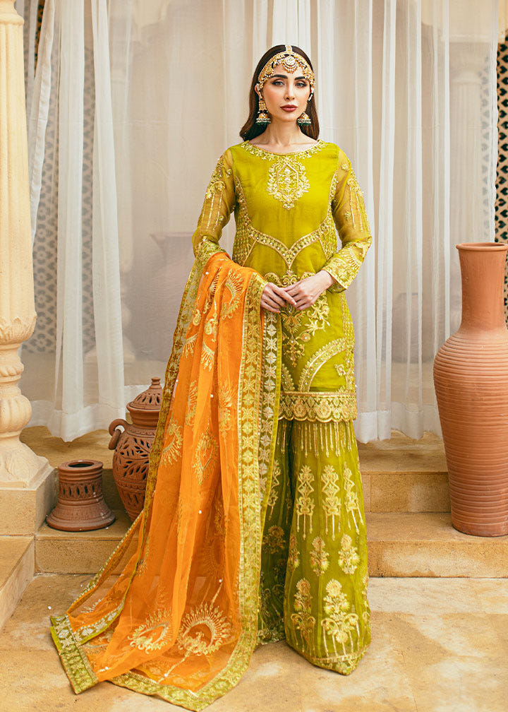 Daud Abbas | Formals Collection | Henna -  Daud Abbas Formal - Original Designer Dress - House of Maryam